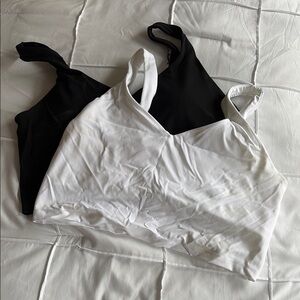 Aeire Offline Women's Black and White Bralette Set